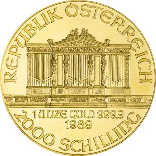 Austria Philharmonic 1 Ounce Gold 1989
