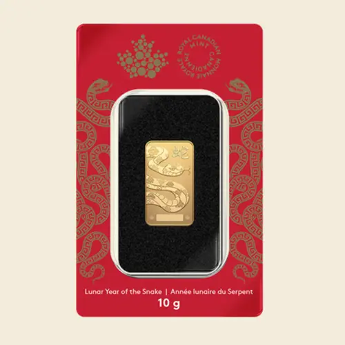 Lunar Snake Gold Bar