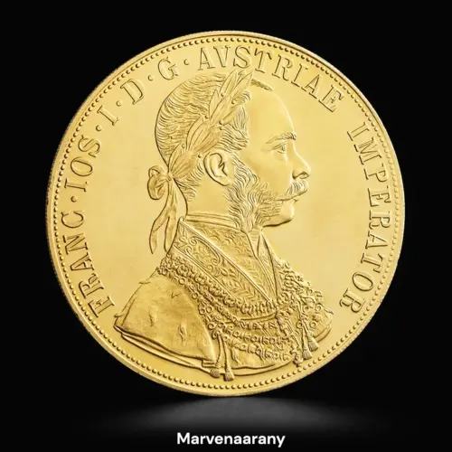 4 Dukát aranyérme – Ferenc József (1915 utánveret)