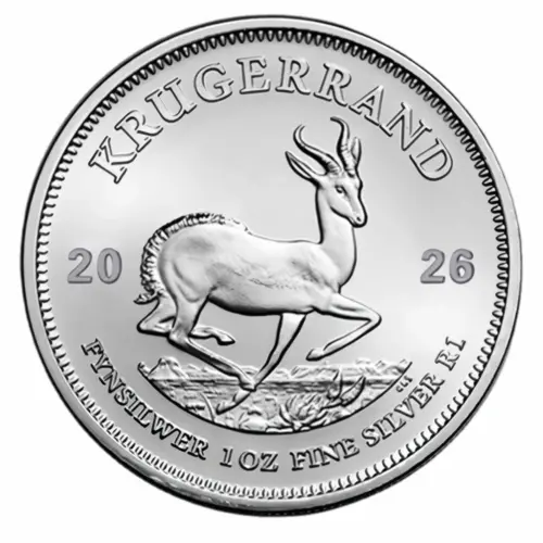 2026 South African Krugerrand 1 oz Ezüst Érme (BU) – A legenda folytatódik