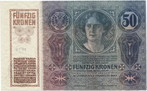 50 Coroane 1919 (Überdruckprovisorium)