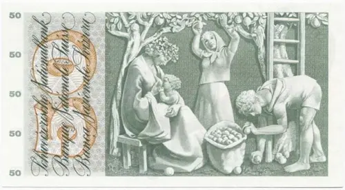 50 Franken 1968 (Mädchenportrait)