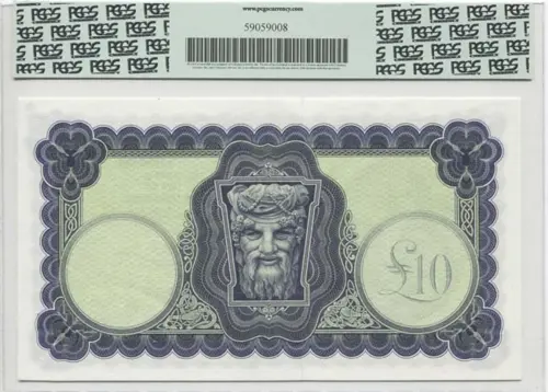 10 Pounds 1975 (Lady Hazel mit Harfe)