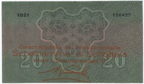 Los zu 6 und 18 Schilling 1934 (Lotterielos auf Donaustaat-Note)