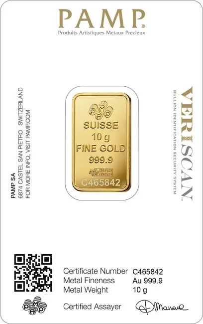 Pamp Fortuna Gold Bar 10 g