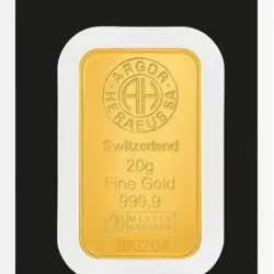 20 g Argor-Heraeus Kinebar® – Prémium Hologramos Aranylapka