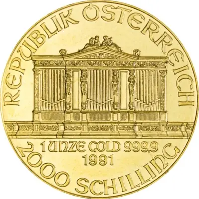 Austria Philharmonic 1 Ounce Gold 1991