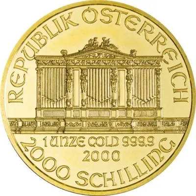 Austria Philharmonic 1 Ounce Gold 2000