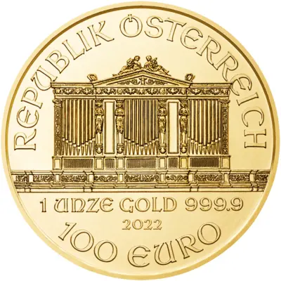 Austria Philharmonic 1 Ounce Gold 2022