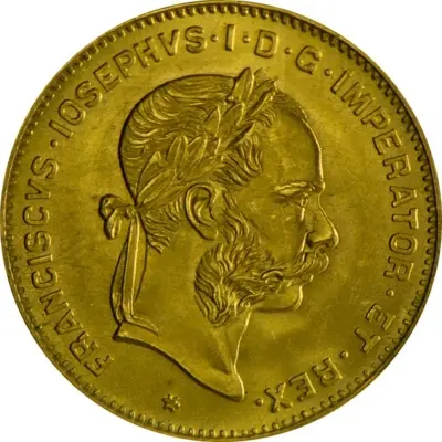 Austria 4 Gulden Gold Restrike