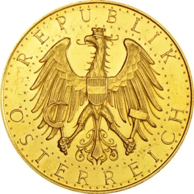 First Republic 100 Schilling Gold