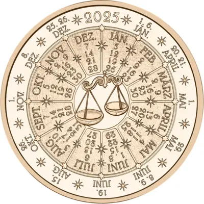 Calendar Medal 2025