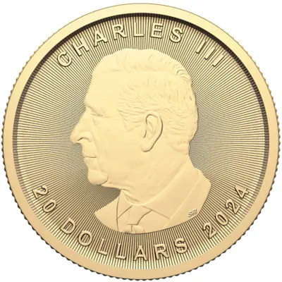 Maple Leaf 1/2 Oz Gold 2024