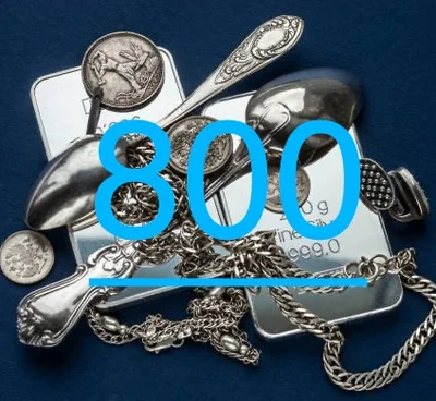 800 ezrelék ezüst