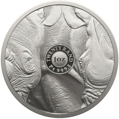 Big Five II - Rhino 1 Ounce Platinum Proof Coin
