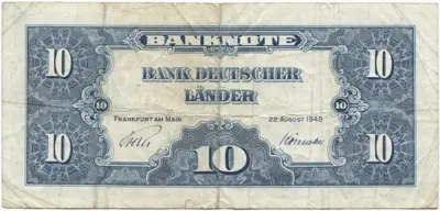 10 Deutsche Mark 1949 (Allegorische Darstellungen)