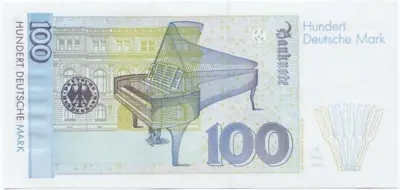 100 Deutsche Mark 1996 (Schumann) Fehldruck