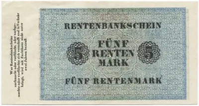 5 Rentenmark 1923