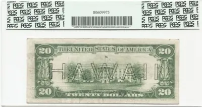 20 Dollars 1934 (Jackson) Hawaii Note