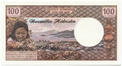 100 Francs 1973 (Südseemotive)