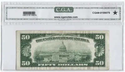 50 Dollars 1929 (Grant) National Currency FED - Notes