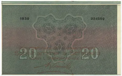 1/8 Los zu 6 und 12 Schilling 1930 (Lotterielos auf Donaustaat-Note)