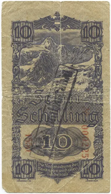 10 Schilling 1945 (Wachauerin) -nicht umlauffähig-