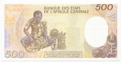 500 Francs CFA 1987 (afrikanisches Kunsthandwerk)