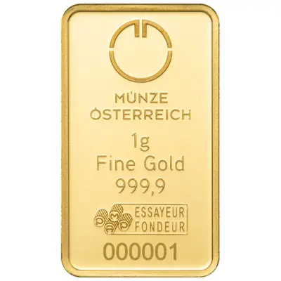 Austrian Mint Gold Bar 1 g