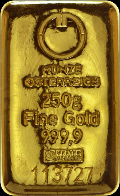 Austrian Mint Gold Bar 250 g