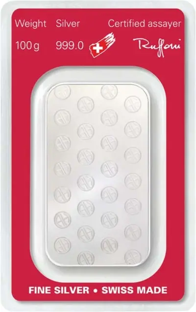 Argor-Heraeus Silver Bar 100 g